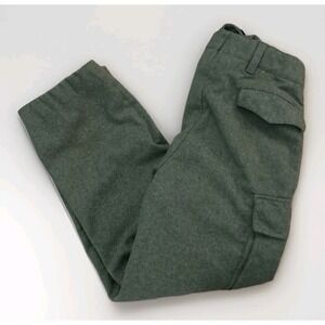 Vintage MOLLENKAMP & GOECKE Wool Green Military Pants German 30x30 Mens Cargo